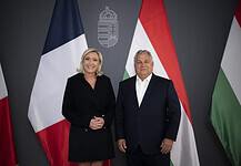 Budapesten fogadta Marine Le Pent Orbán Viktor