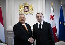 Orbán Viktor Georgia miniszterelnökével tárgyalt