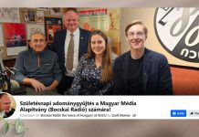 Kérjük támogassa a Bocskai Rádiót fenntartó alapítványt a főszerkesztő születésnapja alkalmából!