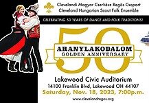 A Clevelandi Cserkész Regös Csoport jubileumi műsoráig már csak 2 hét van. Vásárolja meg ön is belépőjegyét!
