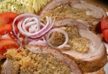 Káposztával töltött dagadó