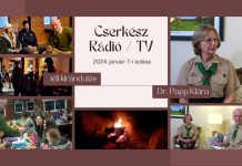 Mai adásunkban a Cserkész Rádió / TV műsora látható