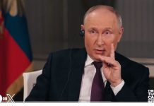 Putyin megnevezte az embert, aki miatt még mindig tart a háború