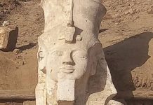 Száz éve talált szobor felső része került elő