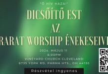 Dicsőítő est az Ararat Worship énekeseivel
