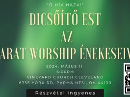 Dicsőítő est az Ararat Worship énekeseivel