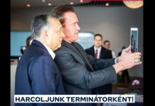 Arnold Schwarzenegger kipróbálta Orbán Viktor székét
