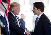 Trumphoz látogatott Justin Trudeau