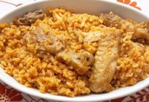 Rizses csirke római tálban