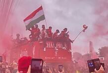 Szoboszlai Dominik magyar zászlóval ünnepelt