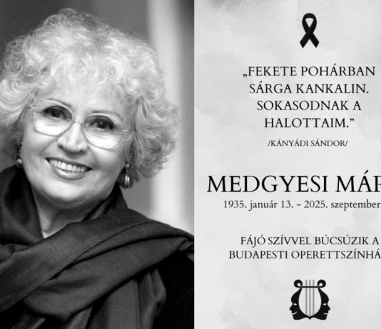 Elhunyt Medgyesi Mária