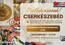 A Bocskai Rádió 2026. február 1-i adásának programterve: