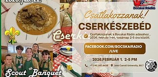 A Bocskai Rádió 2026. február 1-i adásának programterve: