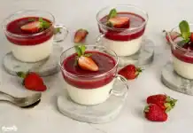 Epres-mentás panna cotta