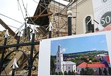 Leomlott a szilágycsehi református templom tornya