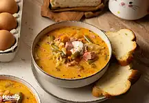 Húsvéti sonkaleves tejfölösen