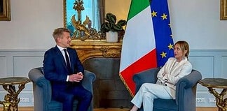 Magyar Péter Giorgia Melonival tárgyalt