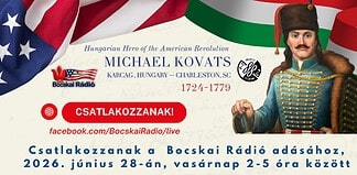 Közzépontban Fabriczy Kováts Mihály az amerikai könnyűlovasság megalapítója