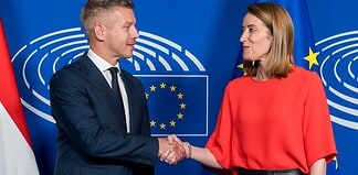Meghívta Budapestre az Európai Parlament elnökét Magyar Péter