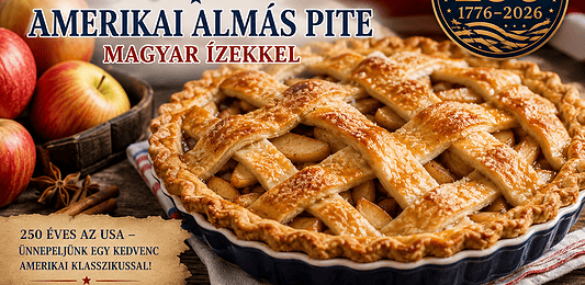 Amerikai almás pite magyar ízekkel