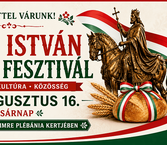 Szeretettel várjuk a Szent István Magyar Fesztiválra jövő vasárnap!