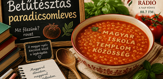 Betűtésztás paradicsomleves
