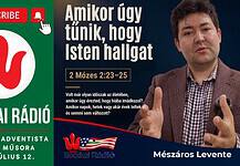 A Hetednapi Adventista Gyülekezet 2026. július 12-i adása