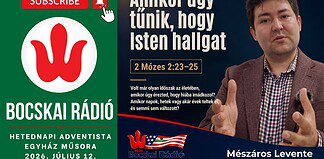 A Hetednapi Adventista Gyülekezet 2026. július 12-i adása