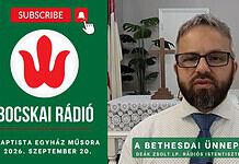A Baptista Gyülekezet 2026. szeptember 20-i adása