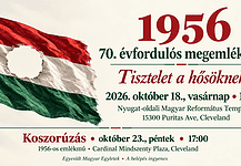 1956 – Megemlékezés és koszorúzás Clevelandben a forradalom 70. évfordulóján