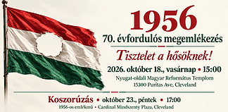 1956 – Megemlékezés és koszorúzás Clevelandben a forradalom 70. évfordulóján